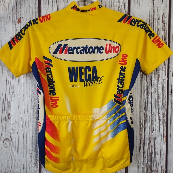 SMS Santini Cycling Jersey Men's Large 1/4 Zip Multi Color Mercatone Uno Wega - Picture 5 of 6